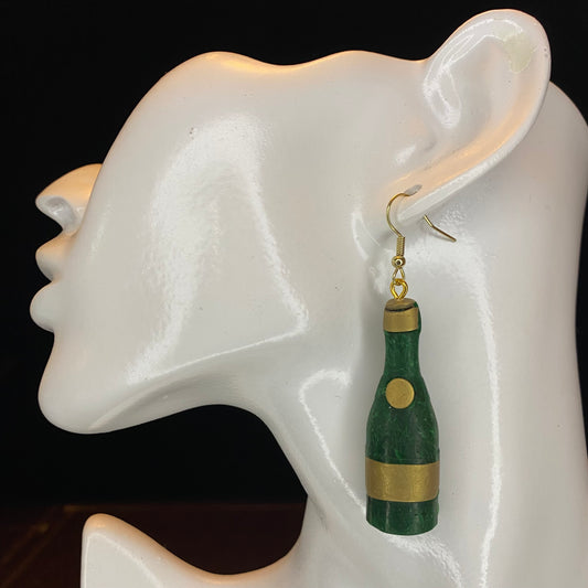 Champagne Bottle Earrings