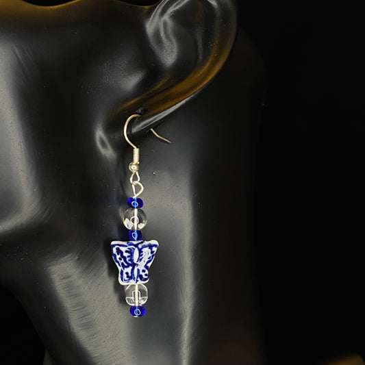 Delft Butterfly Earrings