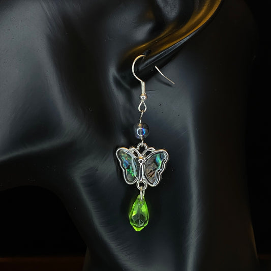 Iridescent Butterfly Earrings